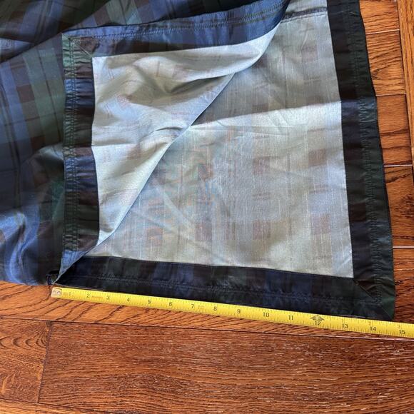 New Tuckernuck Jamie Blackwatch Plaid Maxi Dress Womens S Velvet Trimmed Tartan - Picture 13 of 16